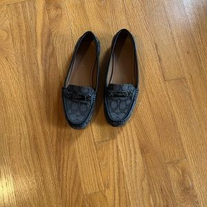 Coach print moccasin gray - size 8 1/2